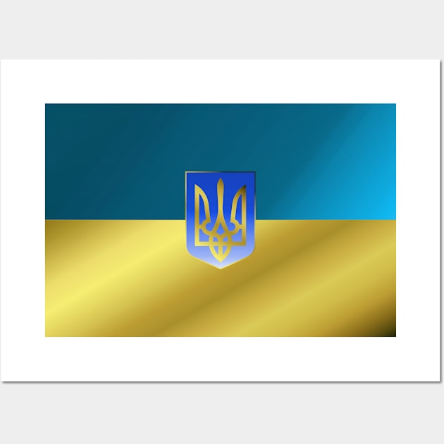 Ukraine Flag Wall Art by Historia